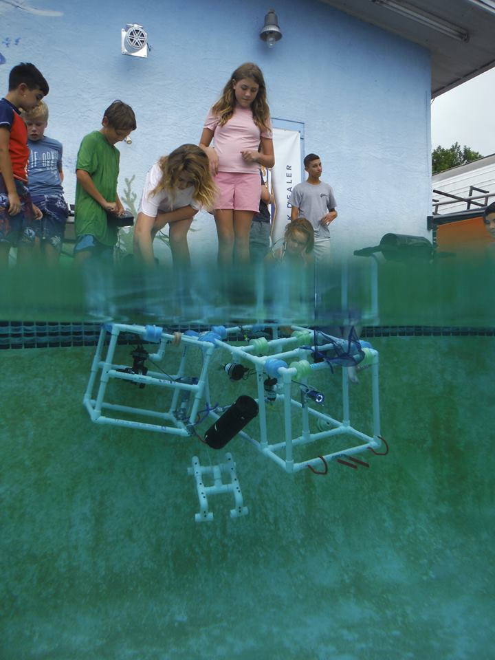 ROVs at Tackle Shack Kids launch PVC ROVs at Tackle Shack